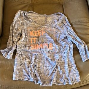 SO Pink and Purple Relaxed Long Sleeve Tee